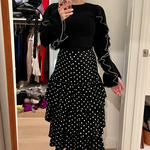 Club Monaco sancerie ruffle sweater - Picture 3 of 4